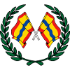 Flags province of Overijssel laurel wreath