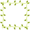 Four Leaves Line Nature Frame Sheet