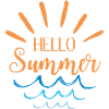 Hello Summer Sunbeams Sea
