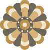Goldene & braune Blume