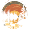 Elch Elche Waldtier Sunset