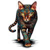 Mandala Art Bengal Cat