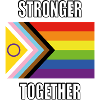 Stronger together inclusive pride flag