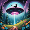UFO with kitten
