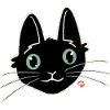 Pickle the black kitten