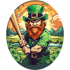 St. Patrick's Day Shamrock Baseball