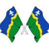 Zwei Flaggen der Provinz Flevoland