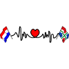 Cardio coeur Drapeau Pays-Bas, Groningue