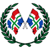 Flags province of Groningen laurel wreath