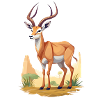 Antilope dans la savane