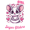 Rolig Sugar Glider Animal Bara En Tjej Som Älskar