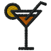 Cocktail brodé