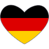 Germany Heart Flag