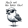 Mach mol den Anker klar Coole Seemöwe Spruch
