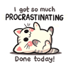 Procrastinating Cat