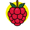 Framboise avec fond jaune