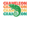 Chameleon Retro Text Veiled Panther
