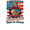 Firefighter Grandpa Hero In Action