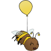 Bumblebee flying