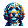 Cockapoo Hunderasse Bunt Karikatur Kawaii