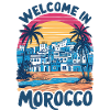 Sunset over Moroccan Village