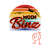 Moin Binz avec mouette dans l’île de style rétro Rügen/Binz