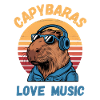 Capybaras love music