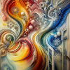 Aetheric Fusion - Abstract Painting
