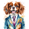 Cavalier King Charles Spanielin puku Koiran painatus