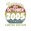 Awesome since October 2005 - Birthday