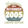 Awesome since November 2005 - Birthday