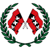 Flags city Amsterdam laurel wreath