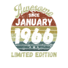 Génial depuis janvier 1966 - Anniversaire