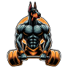 Muscle Dobermann Lifter