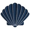Shell embroidered