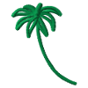 Palm Tree Embroidered
