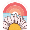 Gänseblümchen und Sonne Inspirierende Phrasengrafik
