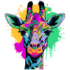Kunterbunte Giraffe