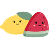 Kawaii Lemon & Melon
