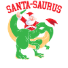 Dinosaurier-weihnachtsbaum, Weihnachtsmann,