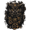 Hibou steampunk