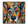 Abstract Whimsical Dog Design