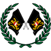 Flags Flemish Brabant Belgium laurel wreath
