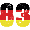 83 Numéro Jersey Allemagne