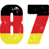 87 Numéro Jersey Allemagne