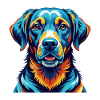 Labrador Hunderasse Bunte Karikatur Kawaii