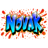 Graffiti NOVAK custom graff print