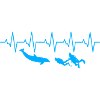 Plongeur Dolphin Heartbeat Pulse