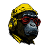 Soulful Chimpanzee Musical Reverie