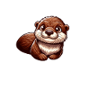 Loutre de mer kawaii